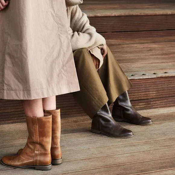 Ivylee Copenhagen ~Handmade Dark Brown Simone Mid-Calf Boots in size 7.5- 8 - Picture 16 of 16